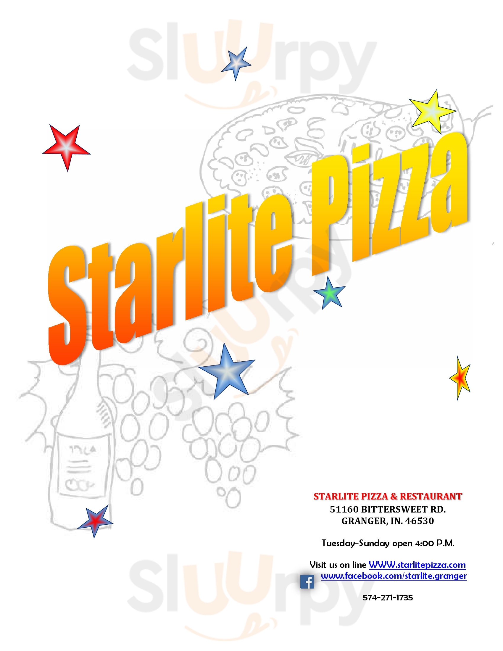 Starlite Pizza Granger Menu - 1