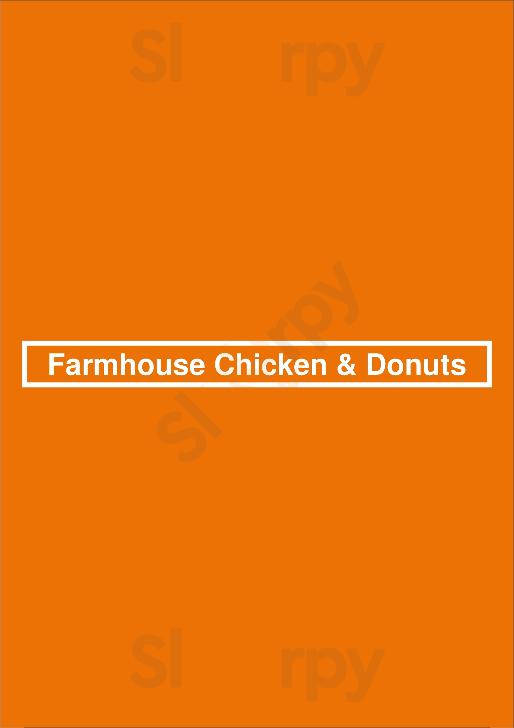 Farmhouse Chicken & Donuts Middleburg Menu - 1