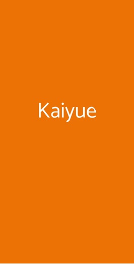 Kaiyue, Roma