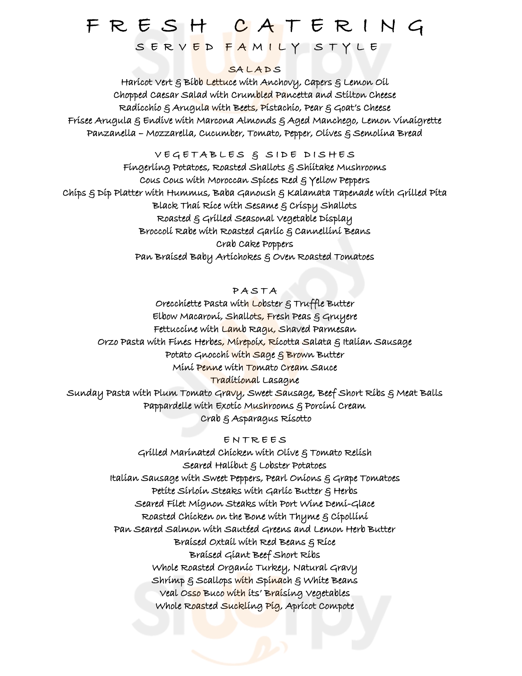 Main Menu - Nana's Kitchen