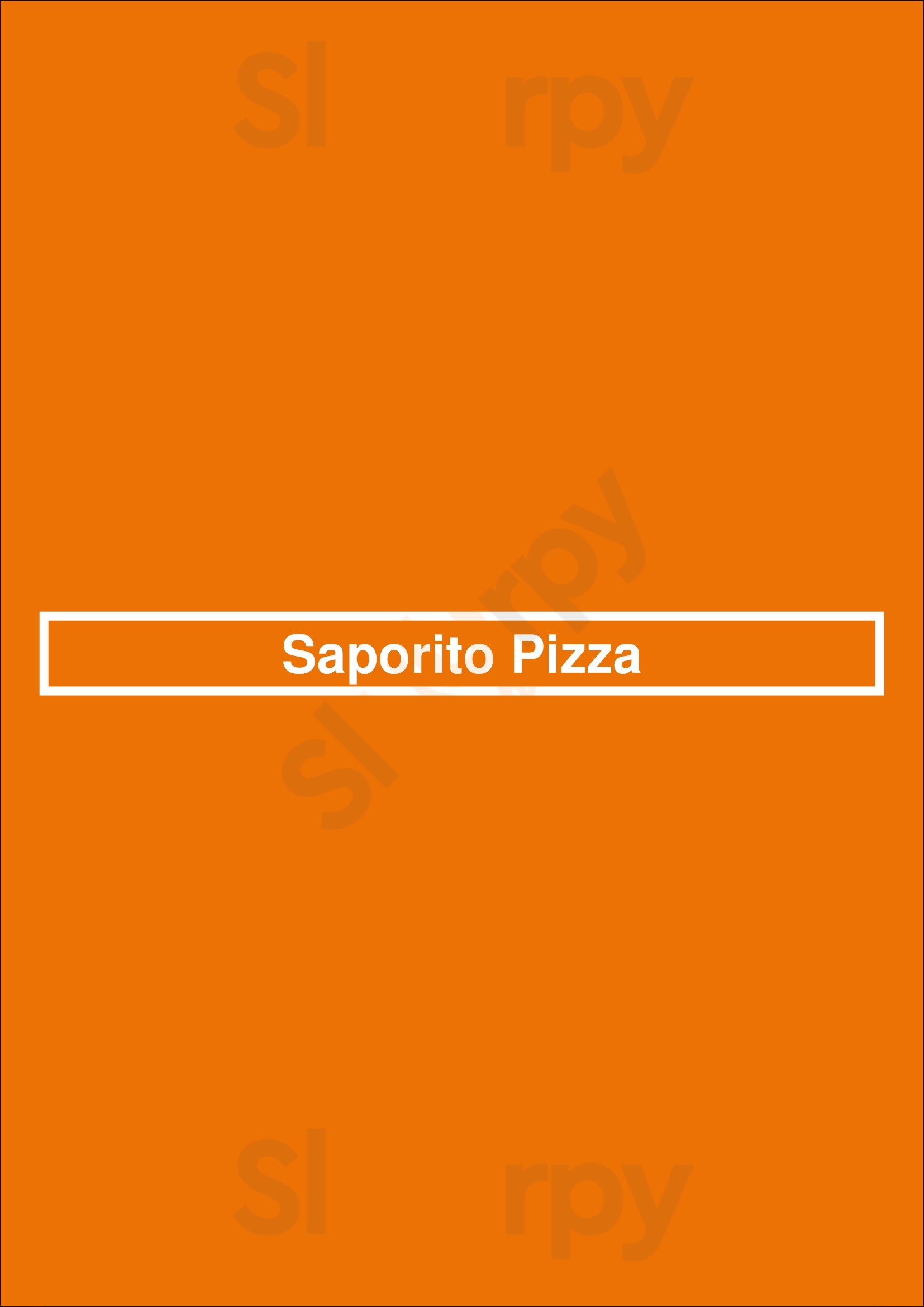 Saporito Pizza Springfield Menu - 1