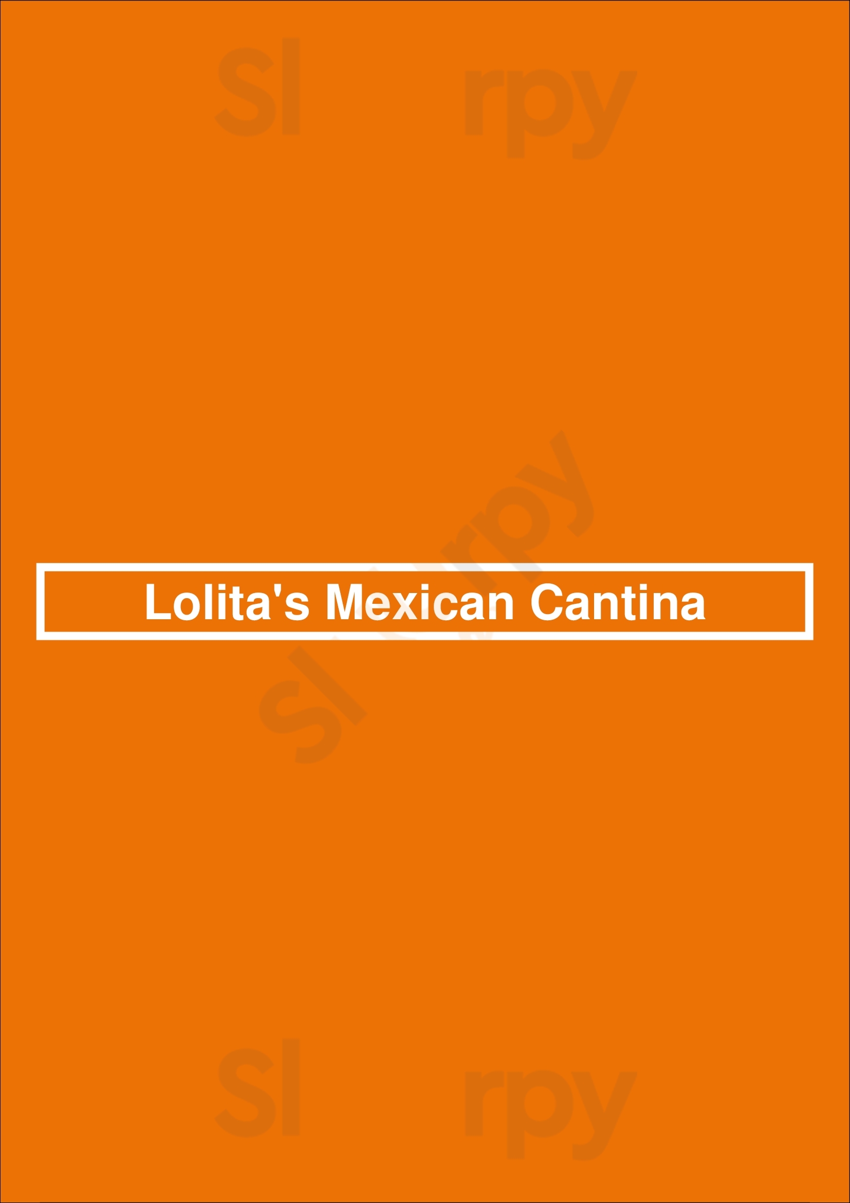 Lolita's Mexican Cantina Westwood Menu - 1