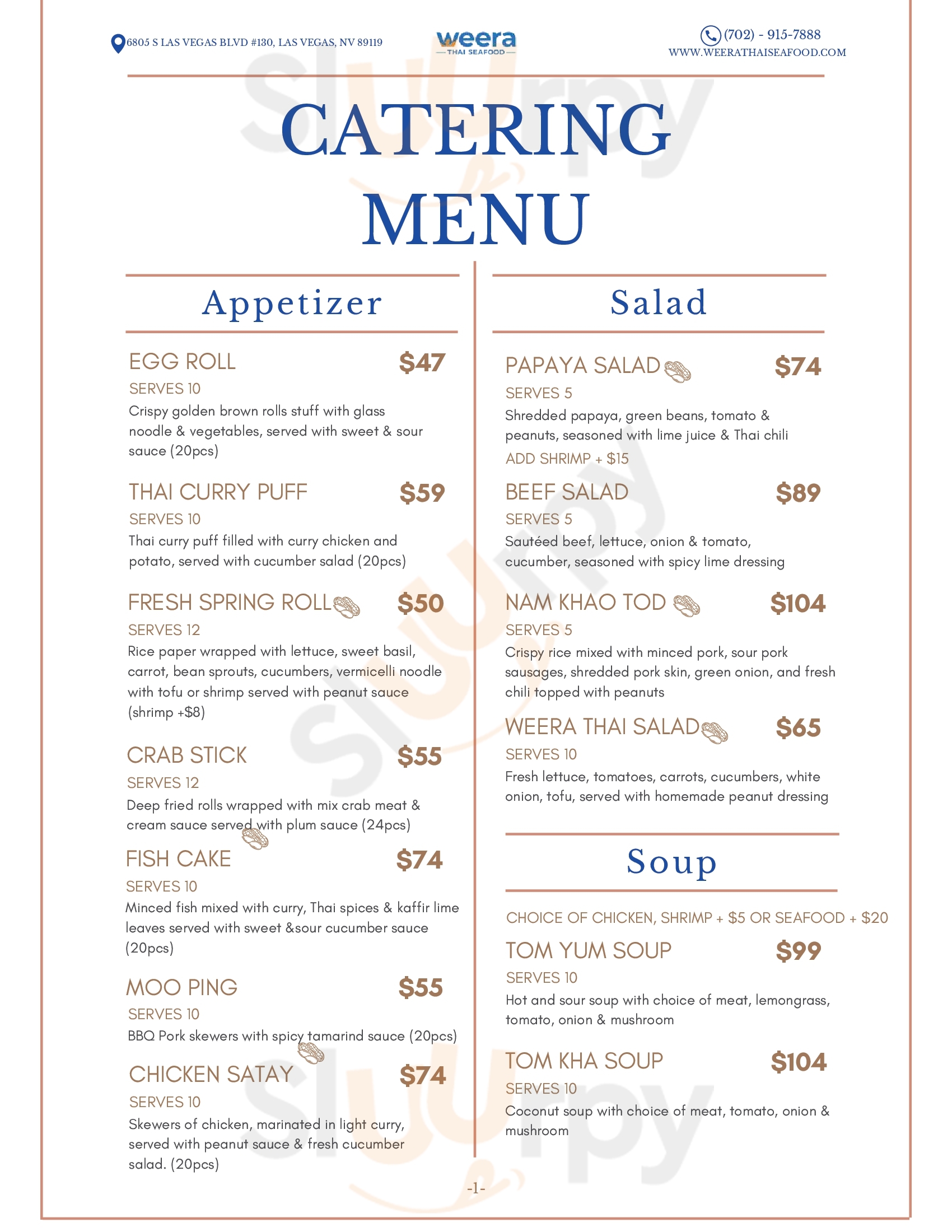 Main Menu - Im Siam Thai Restaurant And Noodle