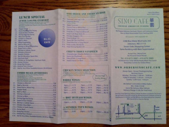 Sino Cafe, Odenton