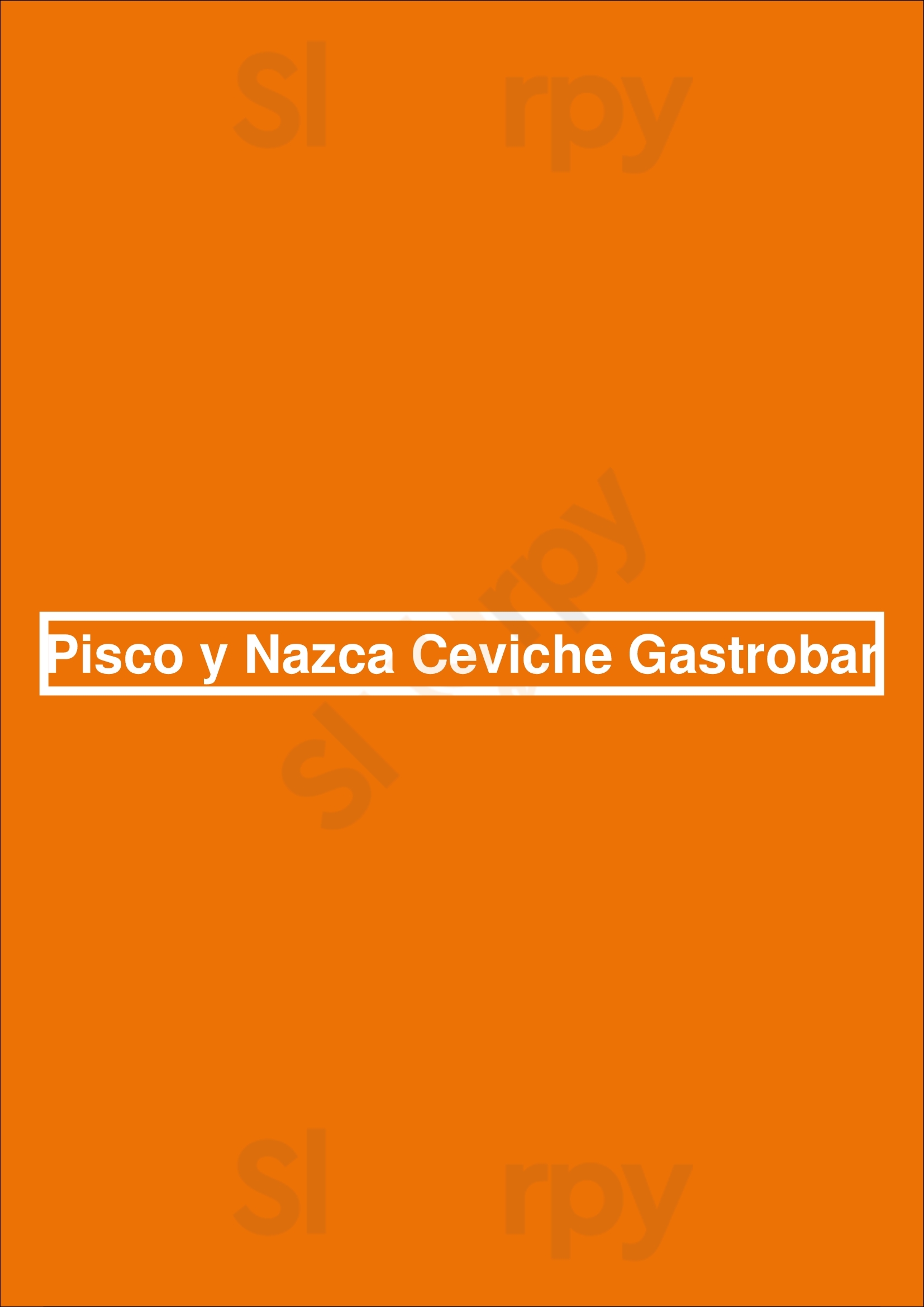 Pisco Y Nazca Ceviche Gastrobar Kendall Menu - 1