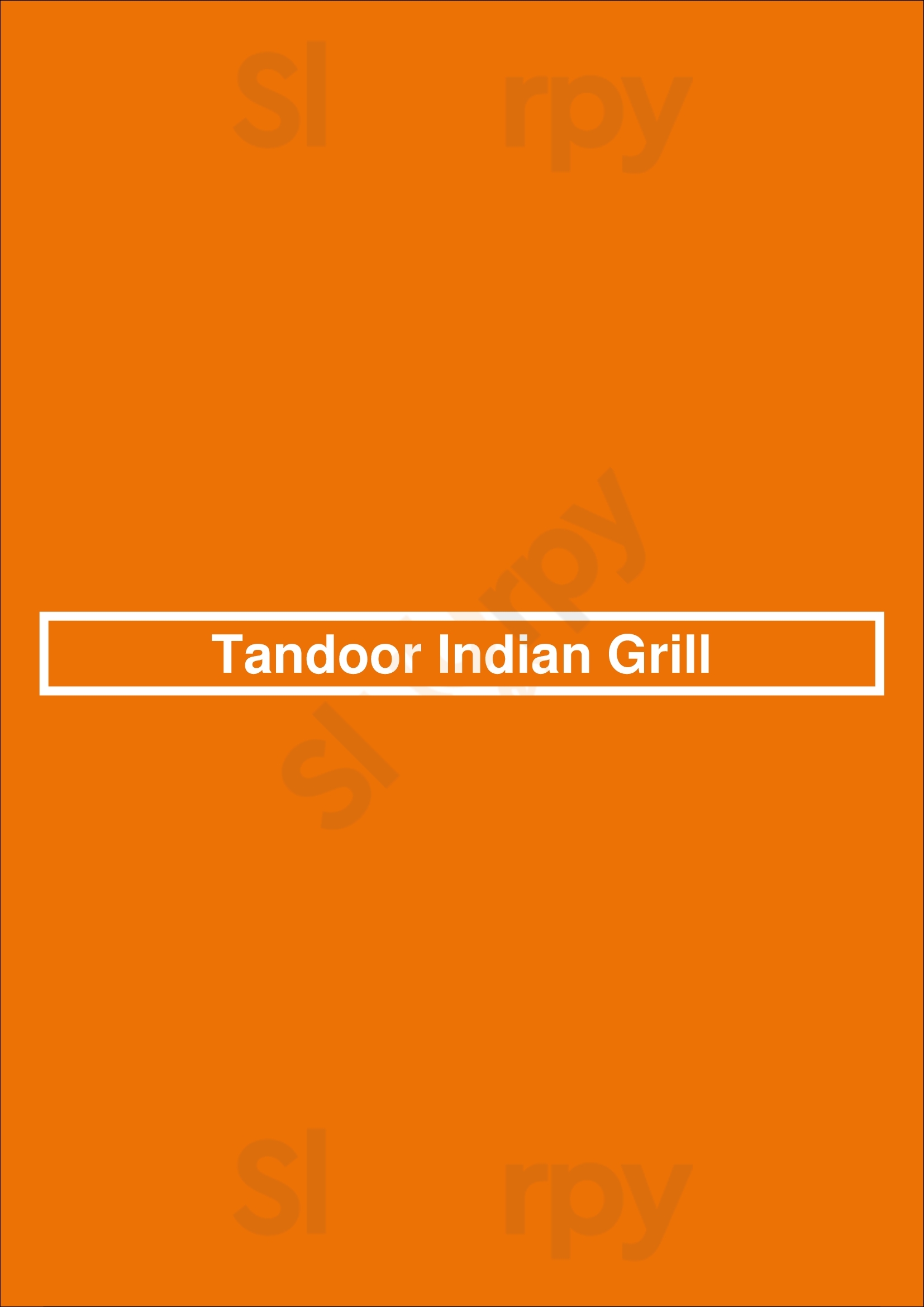 Tandoor Indian Grill Holladay Menu - 1