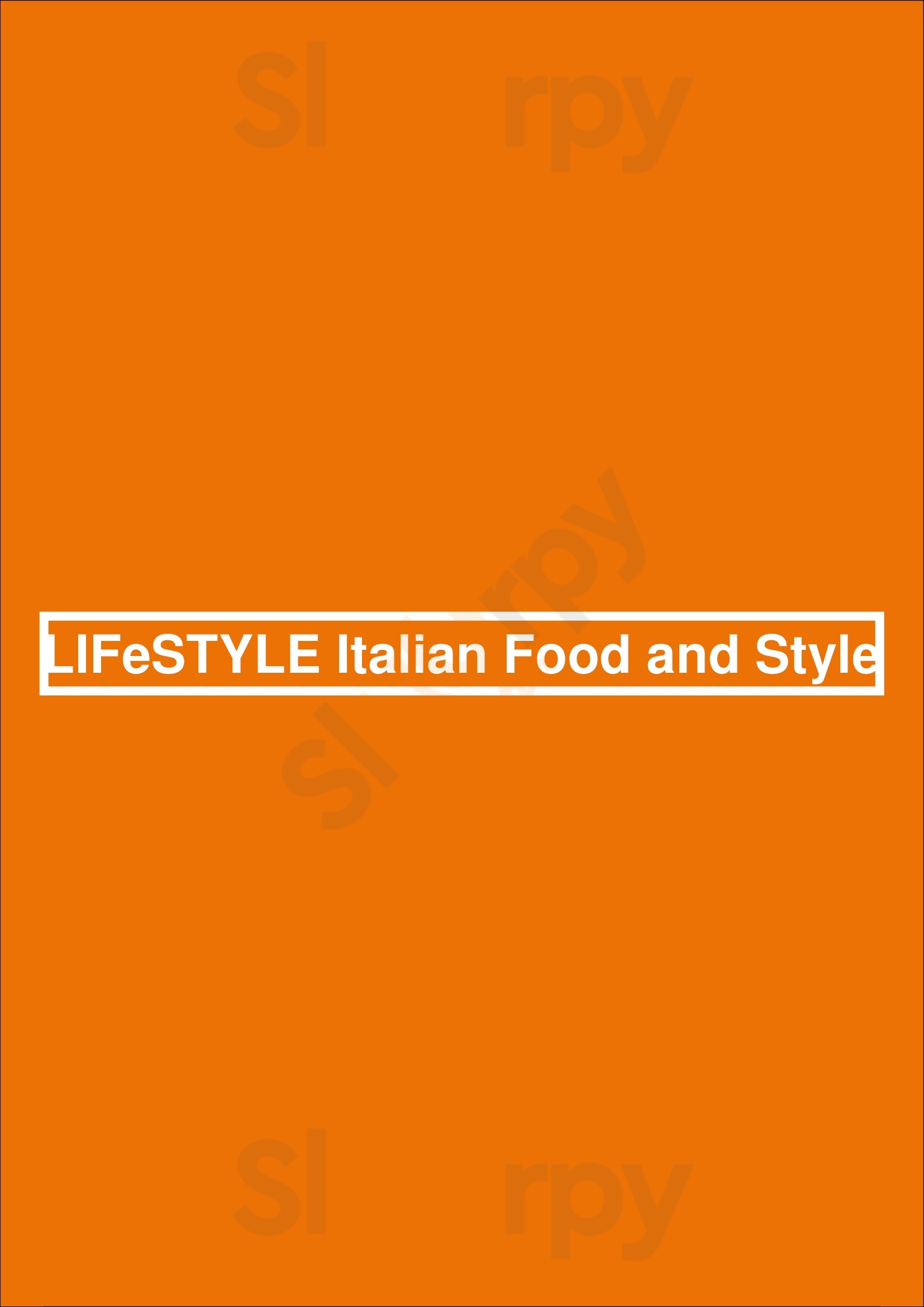 Lifestyle Italian Food And Style Bedford Menu - 1