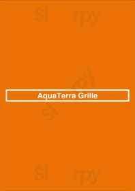 Aquaterra Grille menu