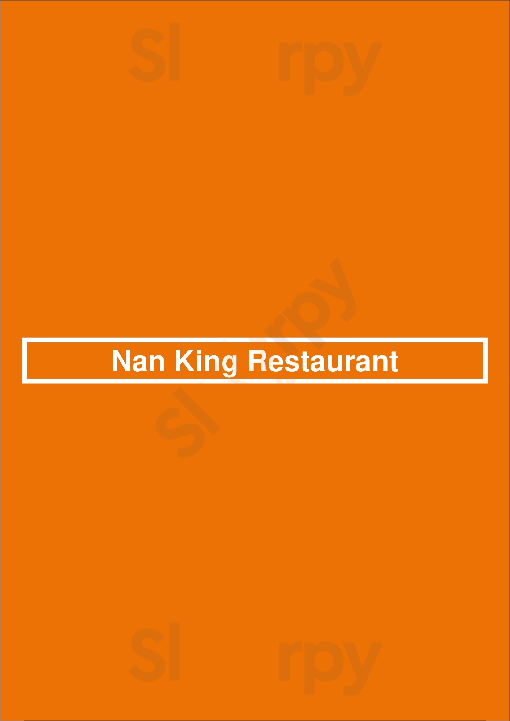 Main Menu - Nan King Restaurant
