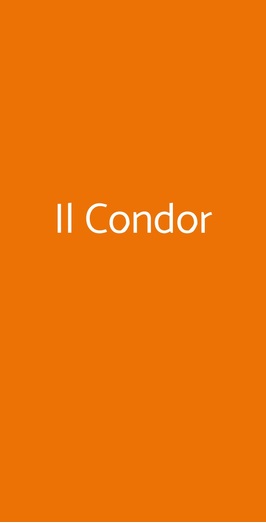 Il Condor, Roma