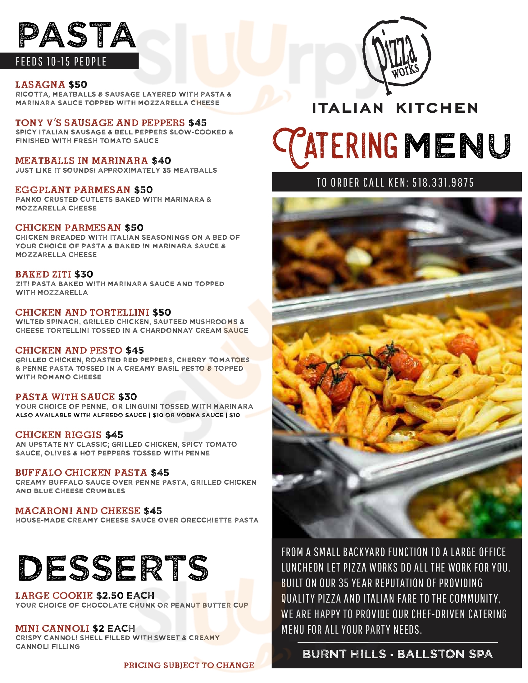 Main Menu - Ipie Pizzeria