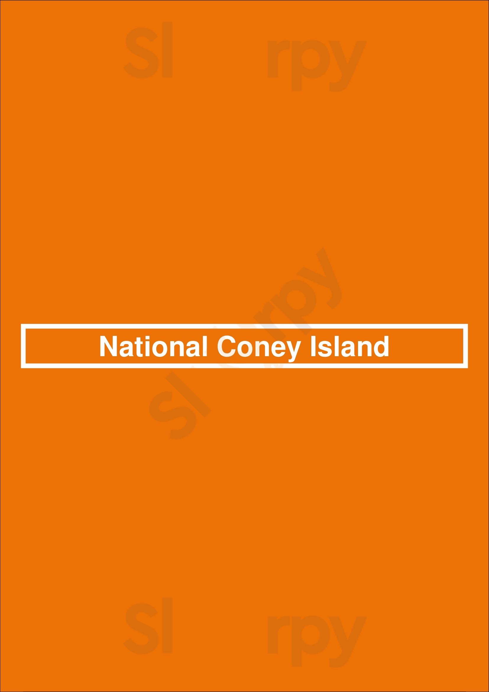 National Coney Island Utica Menu - 1