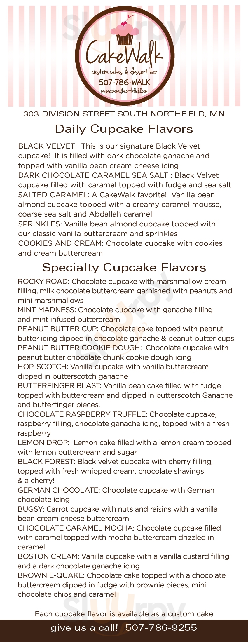 Main Menu - Cake Walk