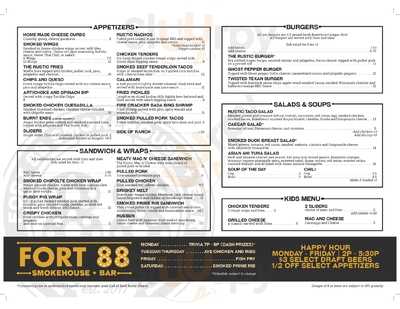 Fort 88 Smokehouse + Bar, Fort Atkinson