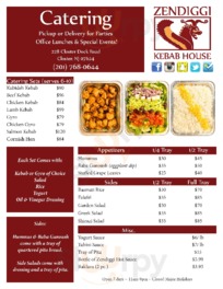 Zendiggi Kebab House menu