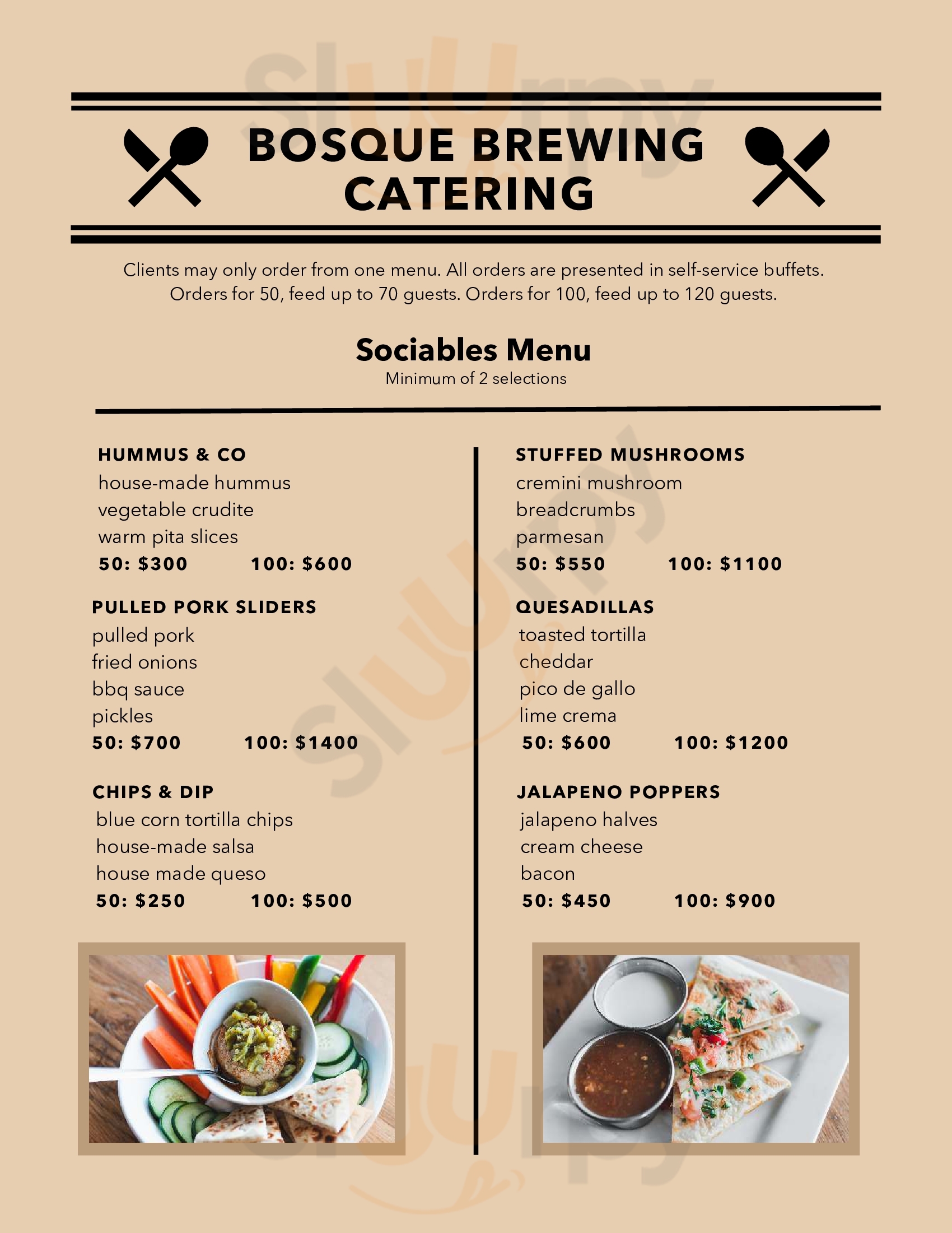 Bosque Brewing Company Bernalillo Menu - 1