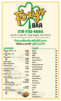 Foxy's Bar & Grill, Park Rapids