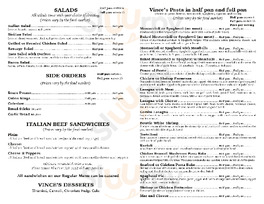 Vince's Restaurant & Pizzeria