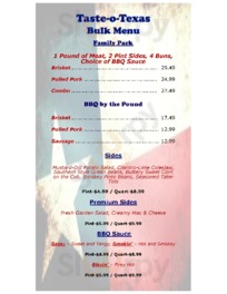 Taste O Texas Bbq