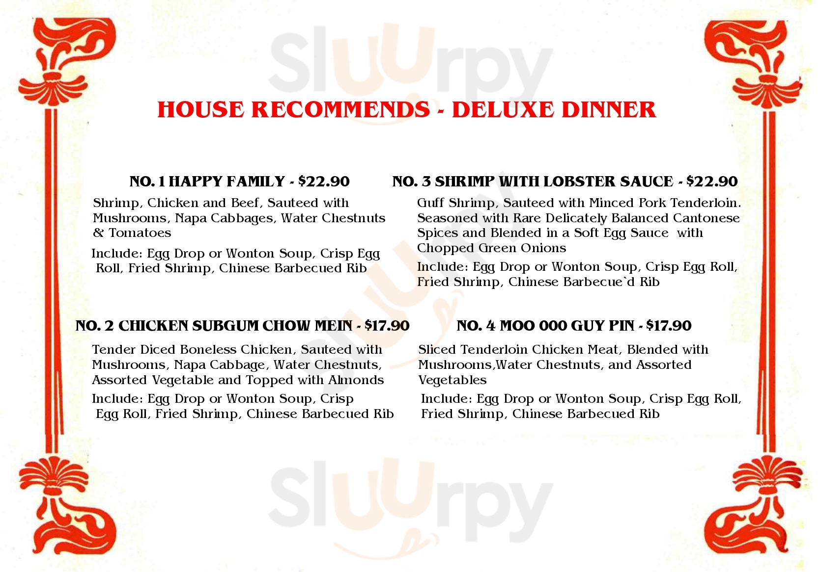 Main Menu - Hong Kong Restaurant And Lounge