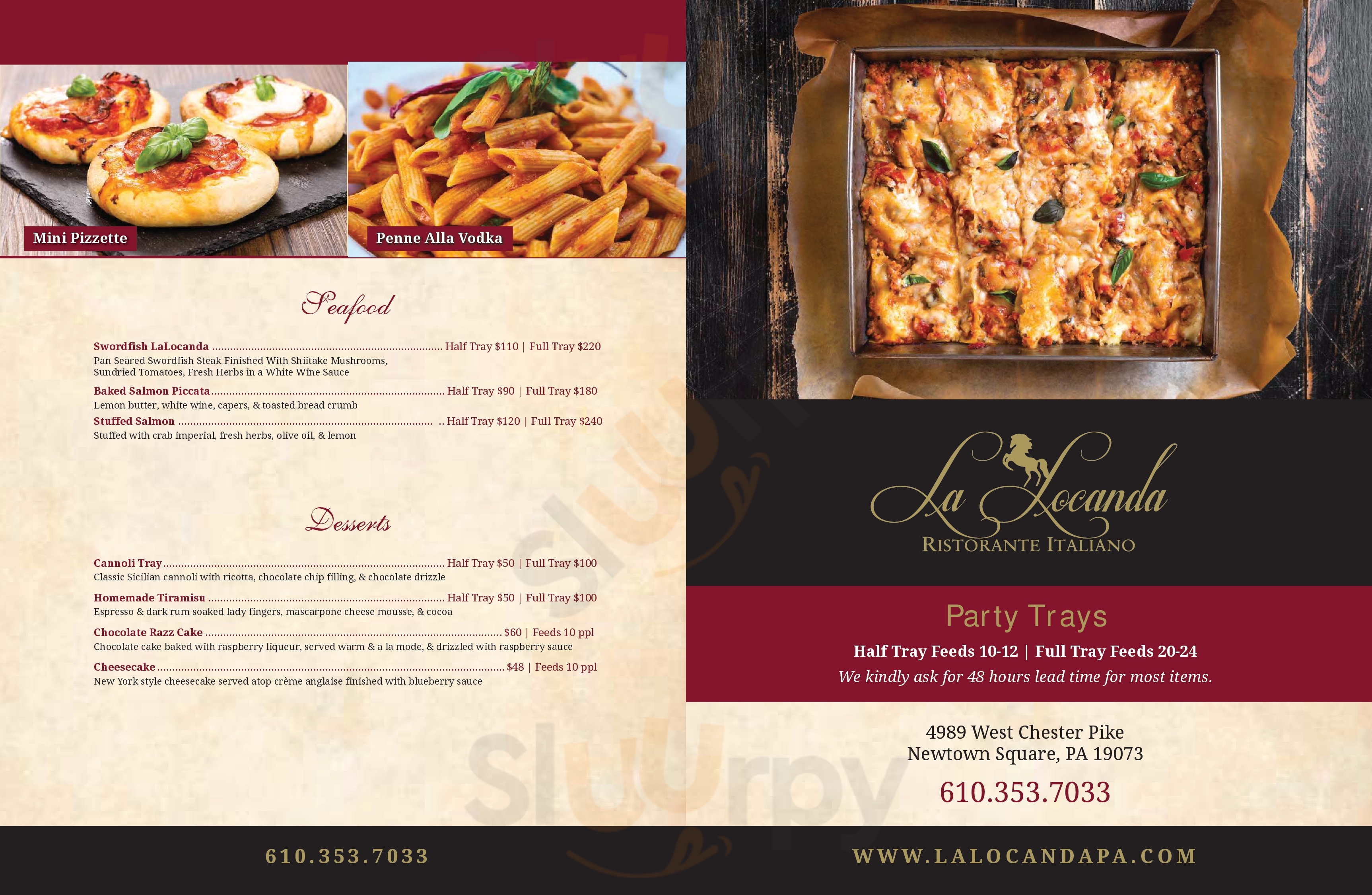 La Locanda To Go Newtown Square Menu - 1