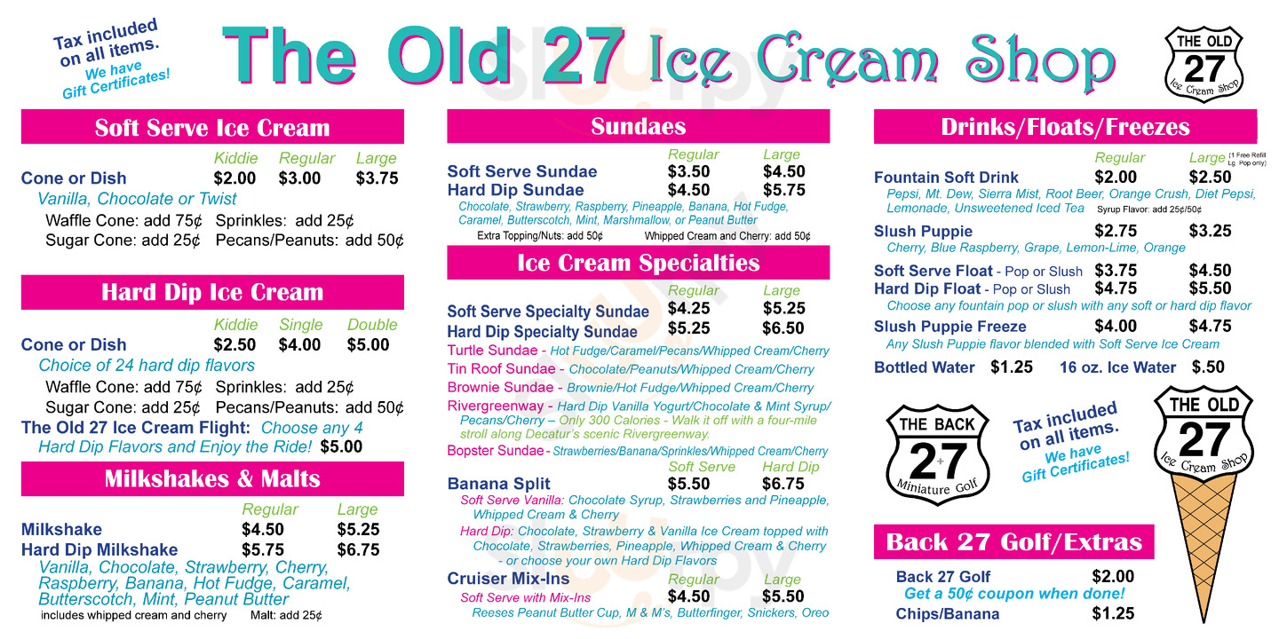The Old 27 Ice Cream Shop