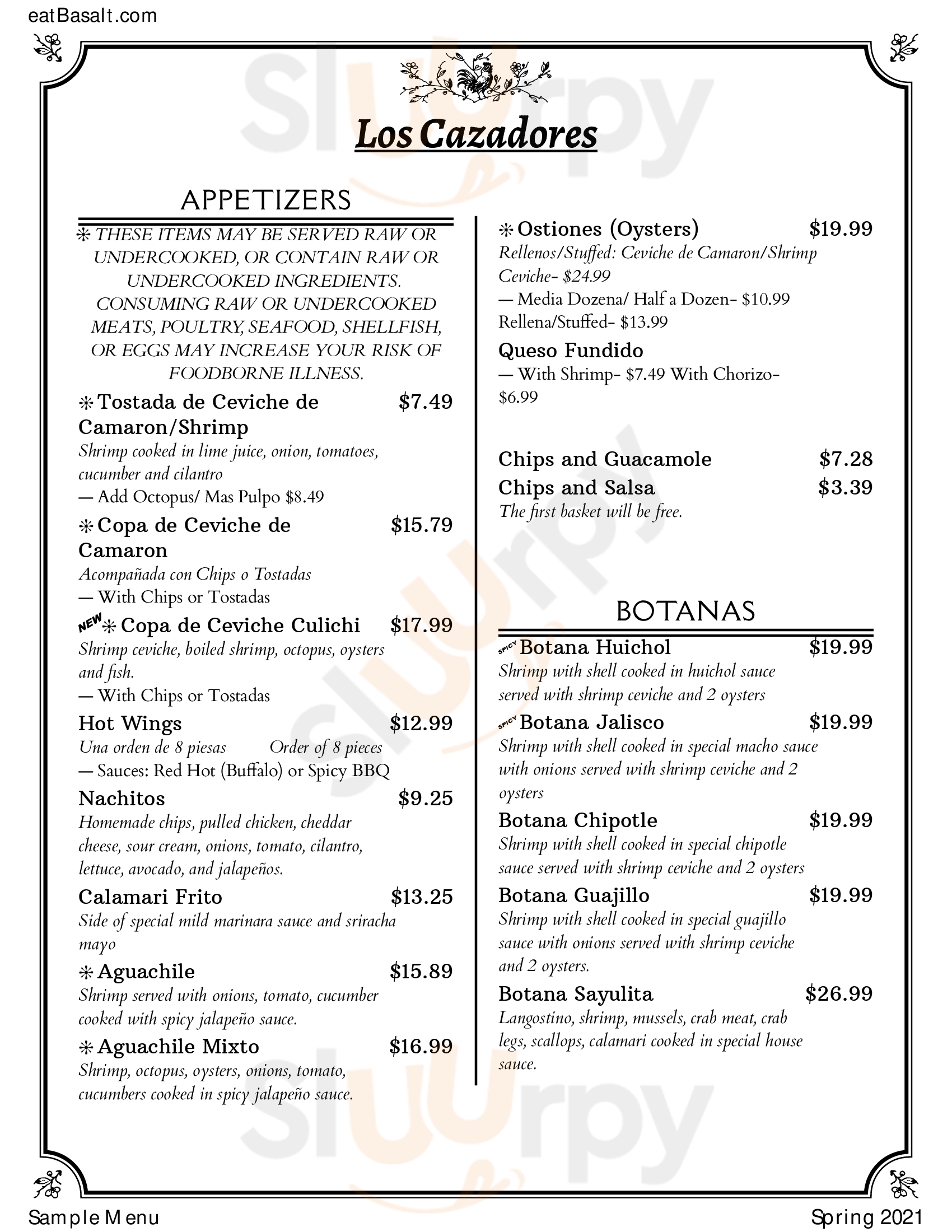 Main Menu - Ho Palace