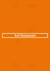 Avli Restaurant menu