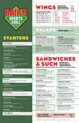 Bair's All-american Sports Grill