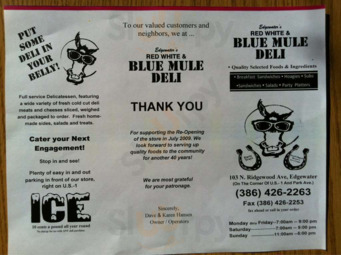 Bluemule Deli, Edgewater