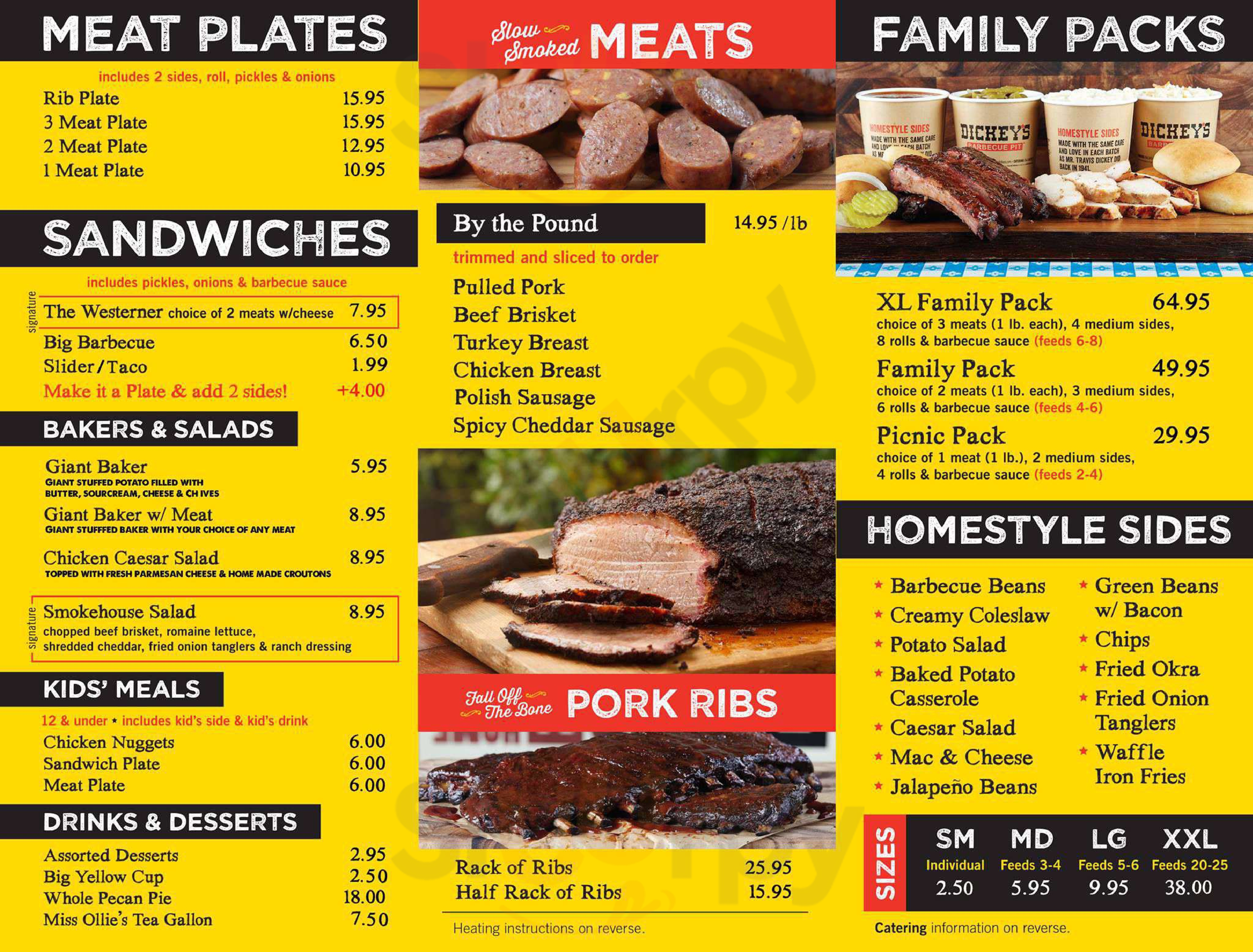 Dickey's Barbecue Pit York Menu - 1
