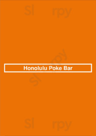 Honolulu Poke Bar menu