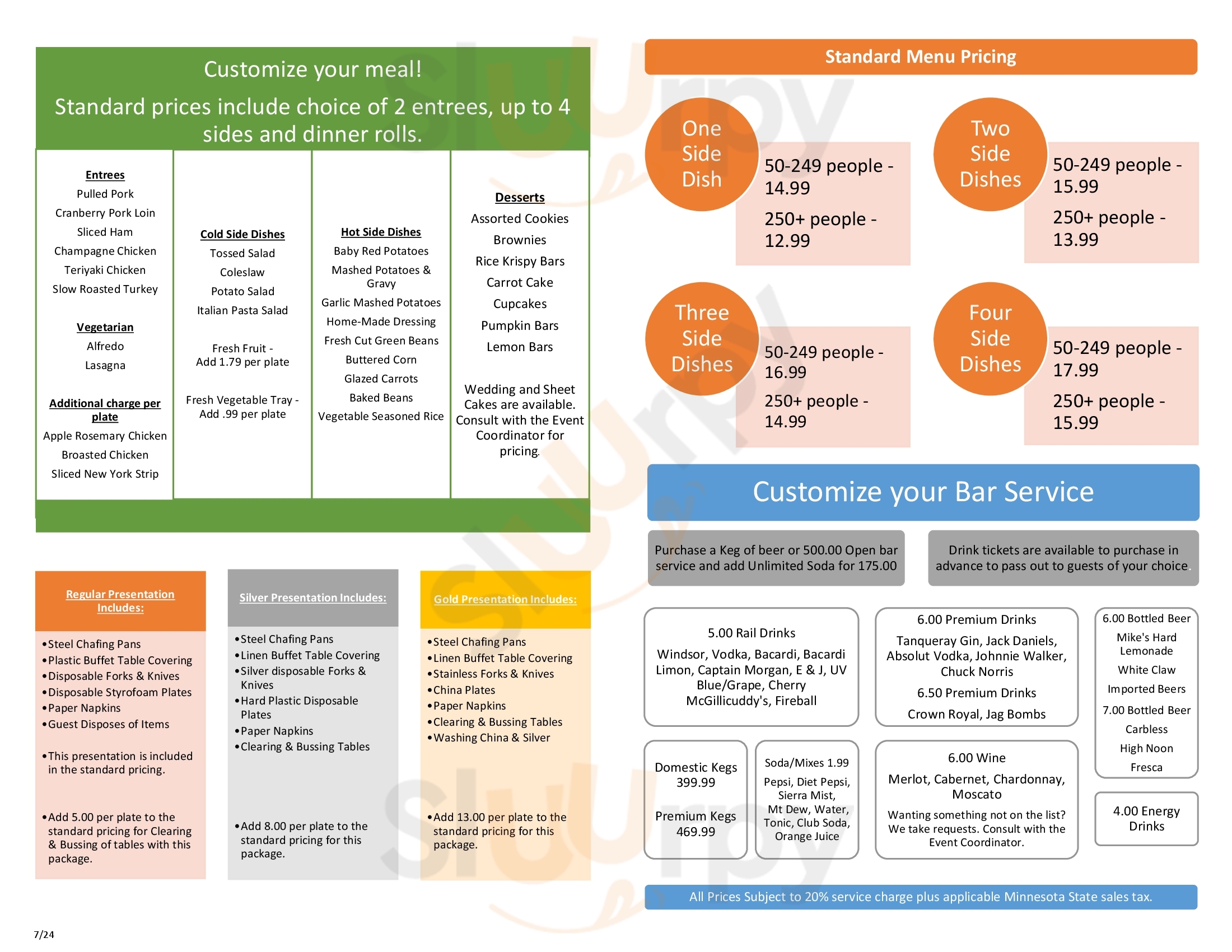 Main Menu - Bison Creek Bar & Dining