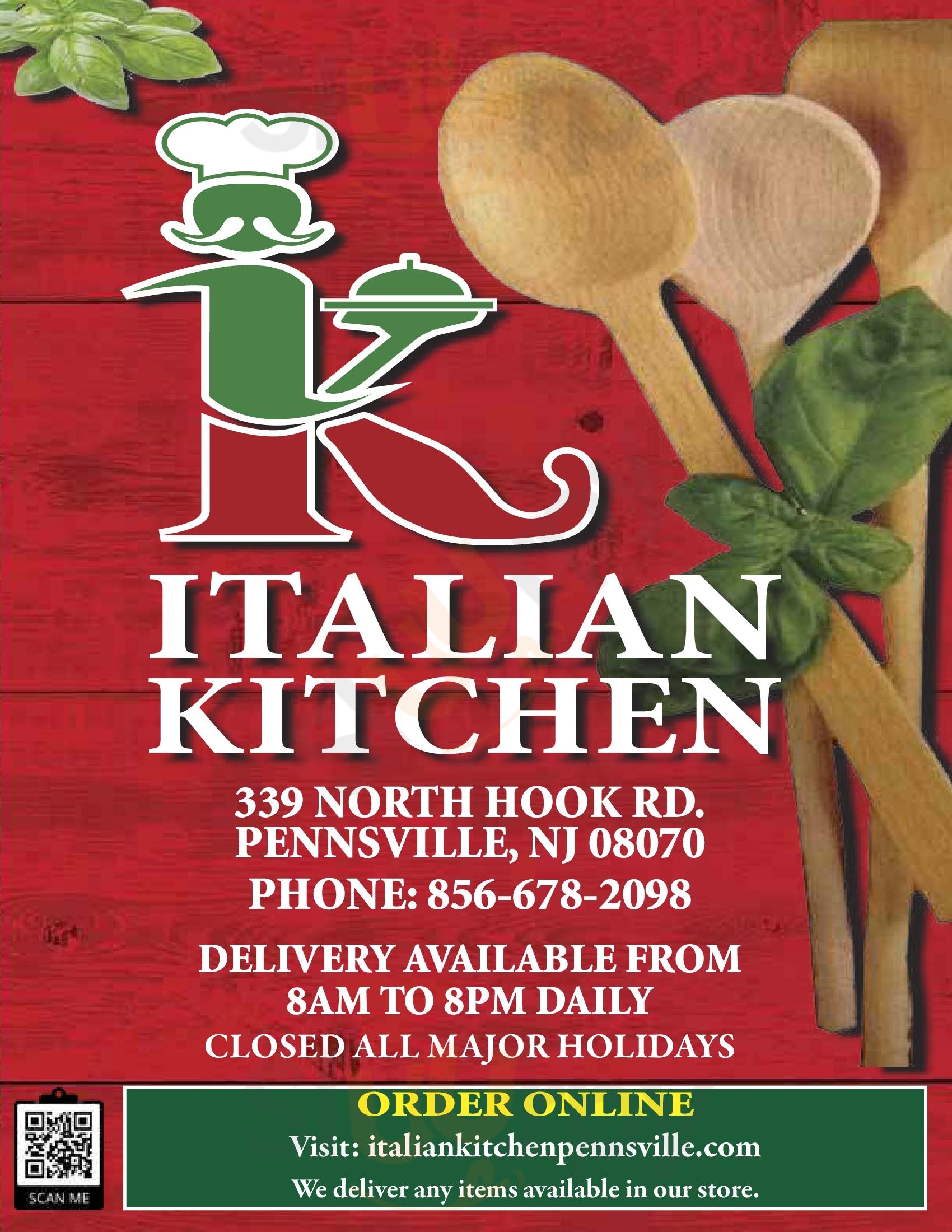 Italian Kitchen Of Pennsville Pennsville Menu - 1