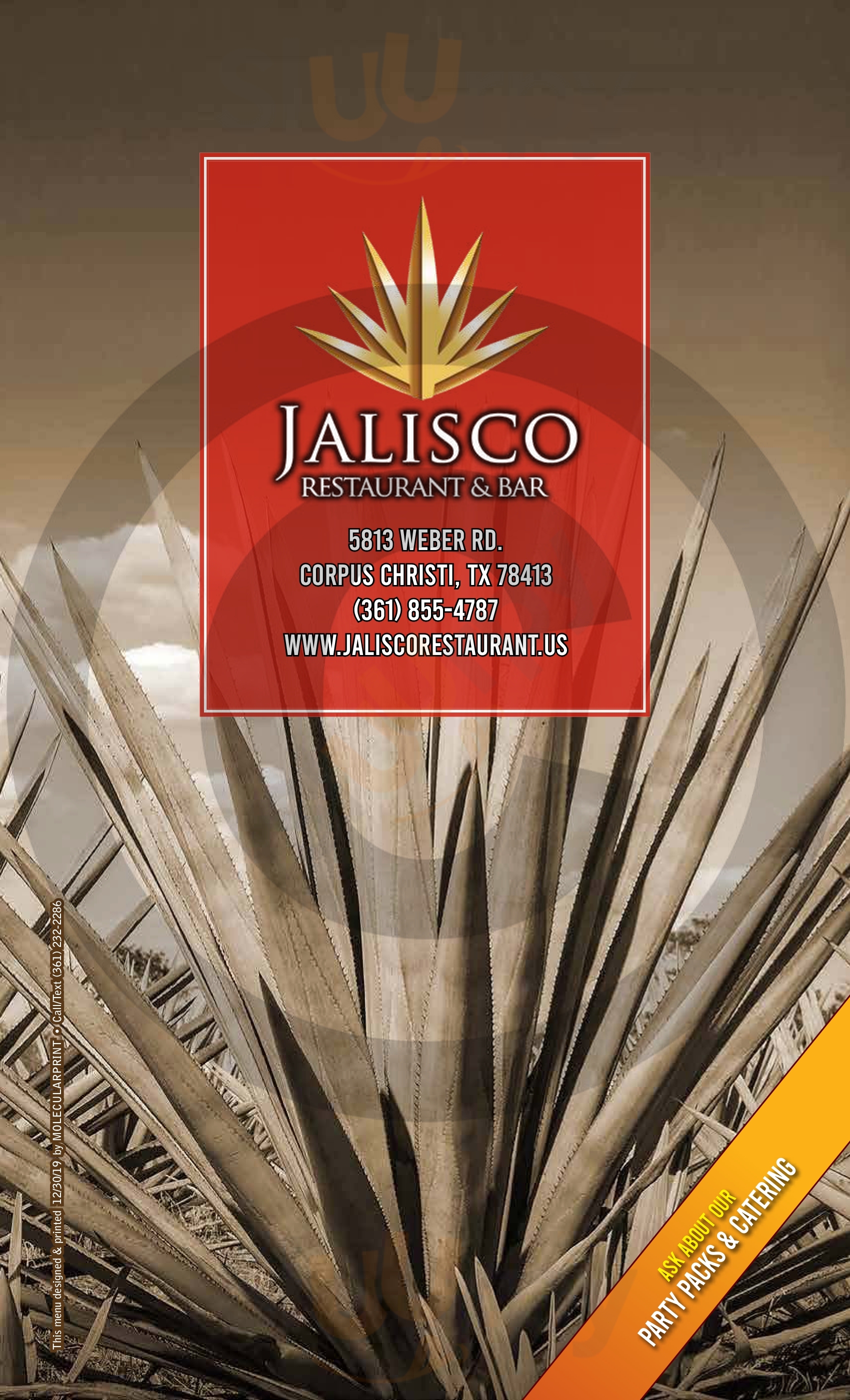 Main Menu - Taqueria Jalisco