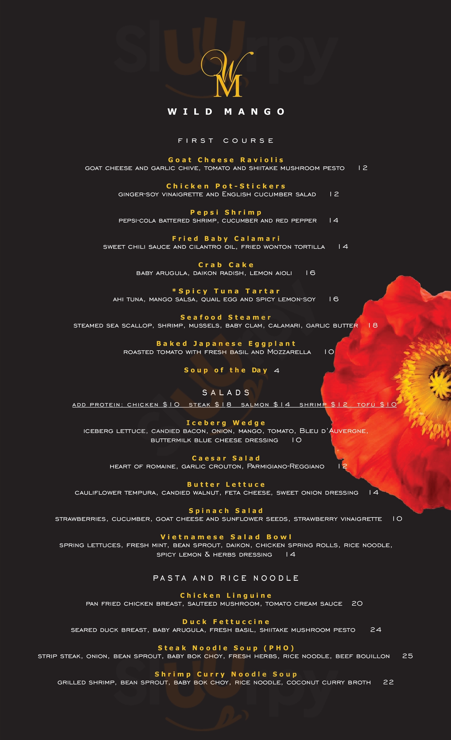 Wild Mango Restaurant And Bar Lyndhurst Menu - 1