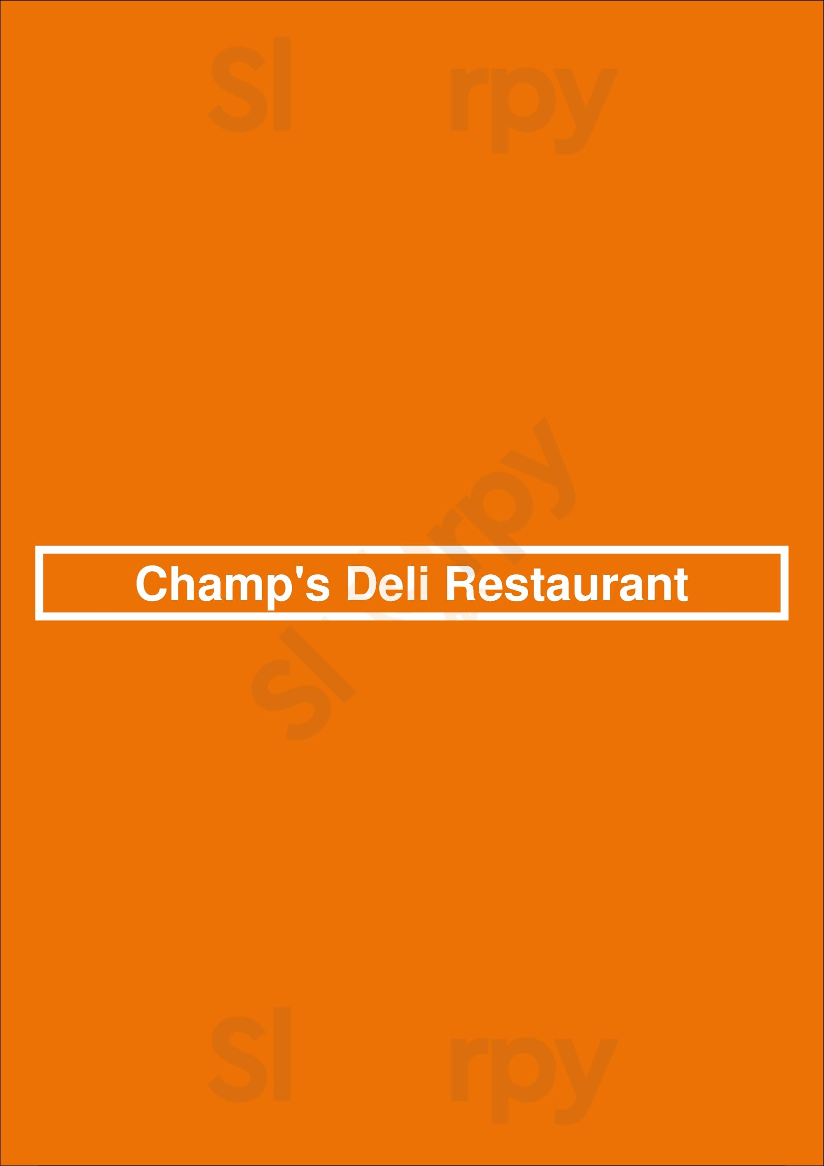 Champ's Deli Restaurant Signal Hill Menu - 1