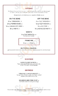 Western Door Steakhouse menu
