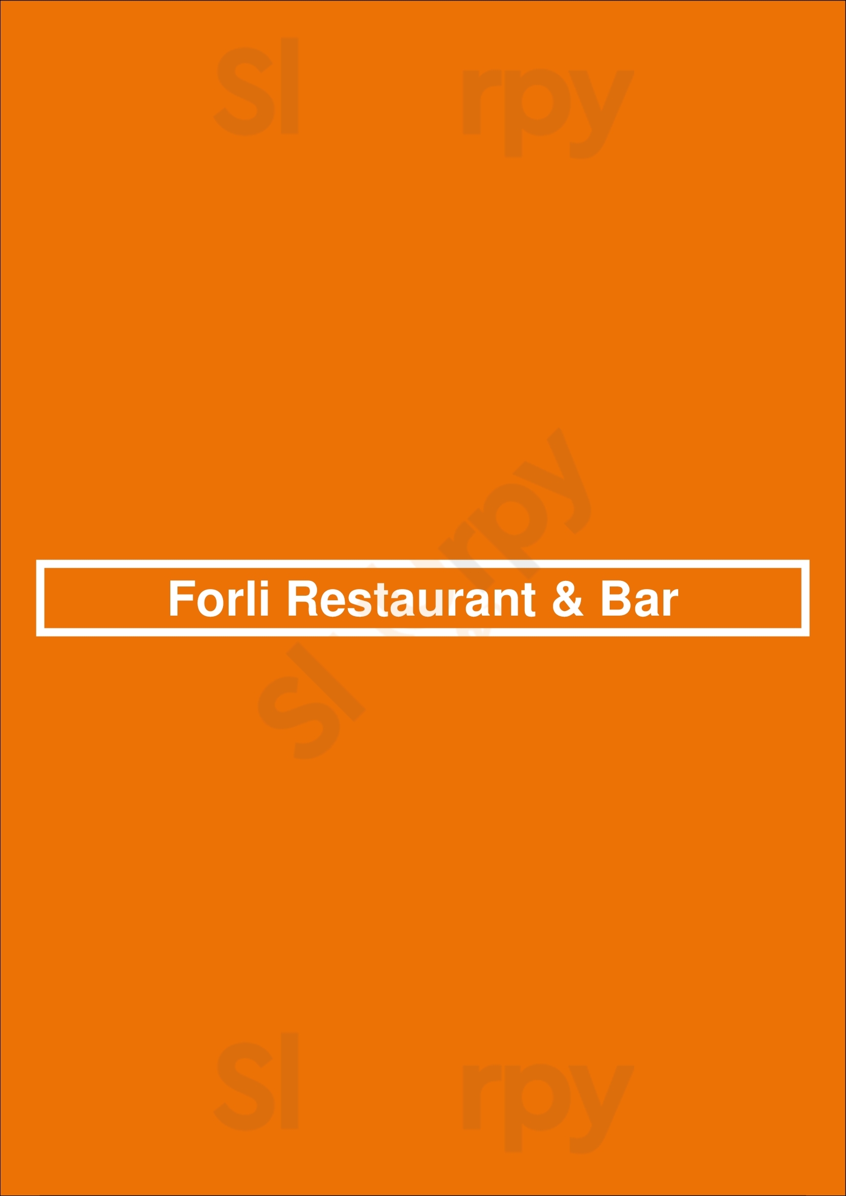 Forli Restaurant & Bar Alamo Menu - 1