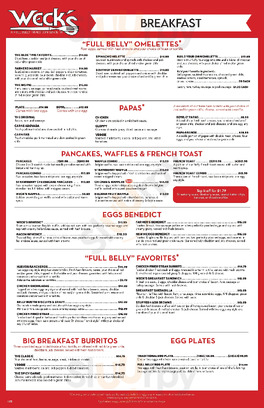 Wecks menu