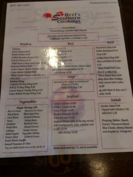 Bert's Southern Cooking