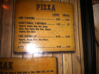 Roper's Restaurant menu