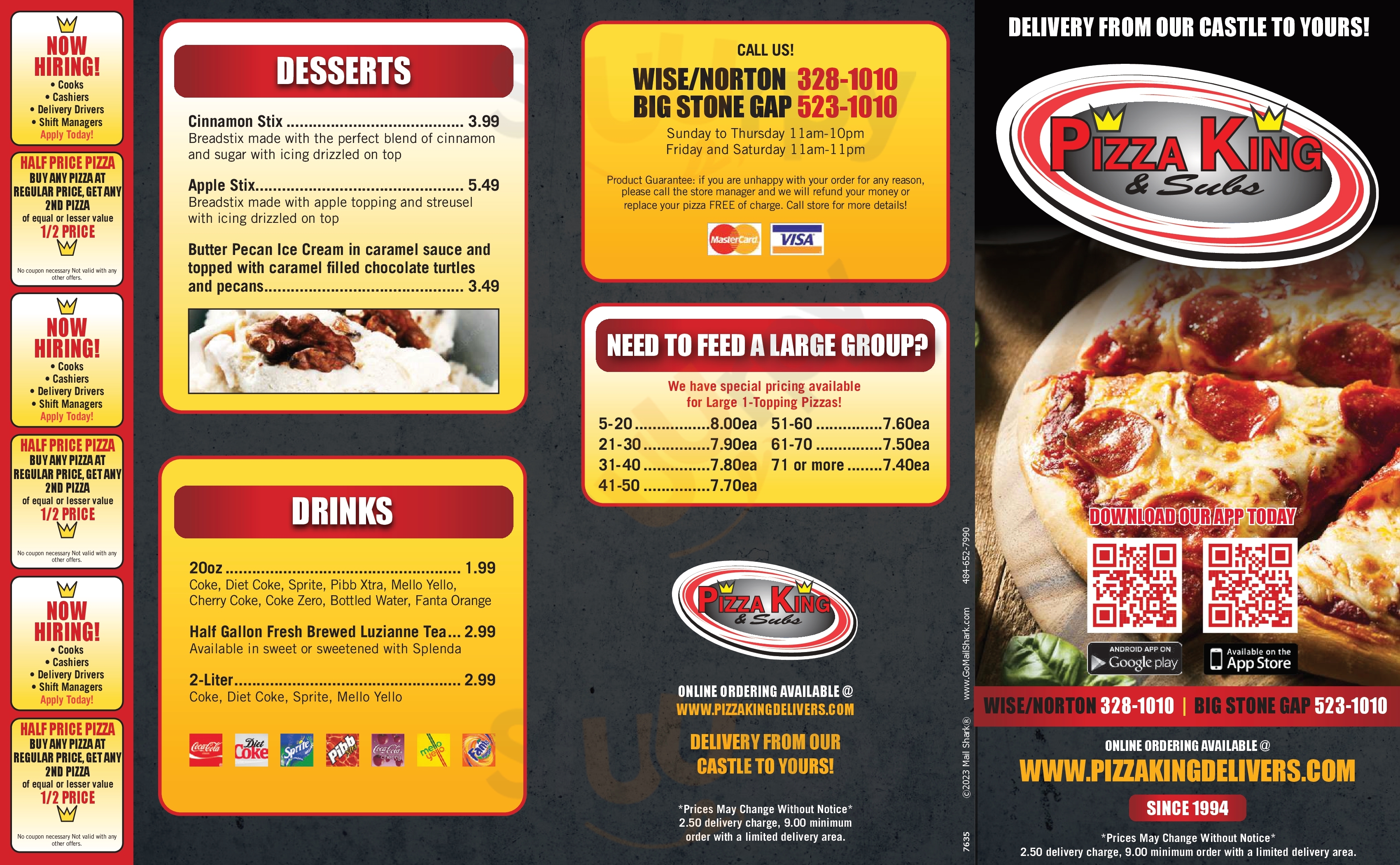 Pizza King Big Stone Gap Menu - 1