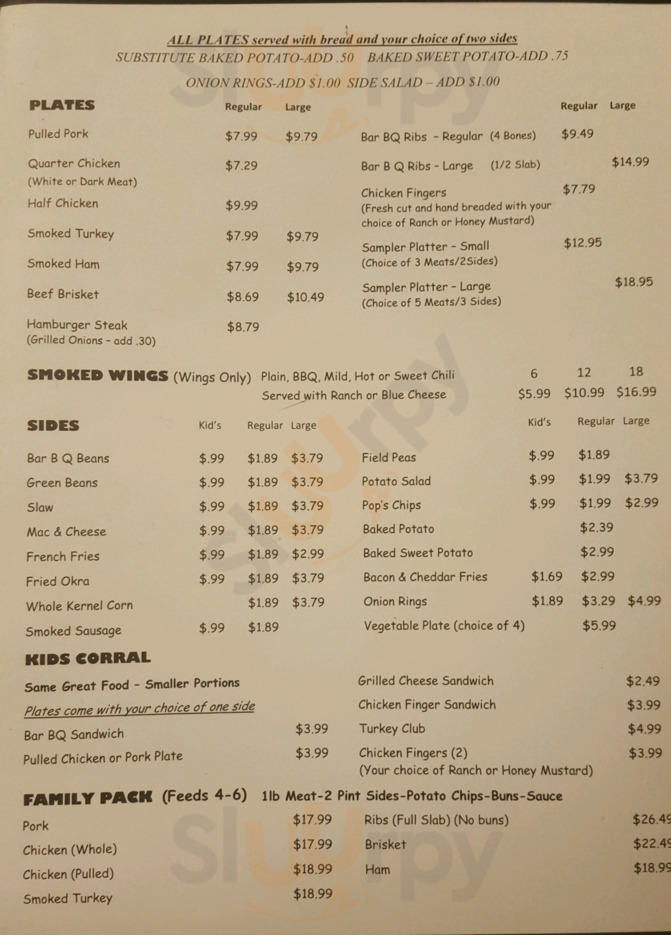 Pop's Place Bar Bq