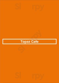 Topaz Cafe menu