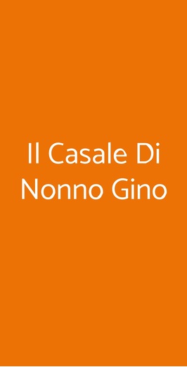 Casale Nonno Gino, Roma