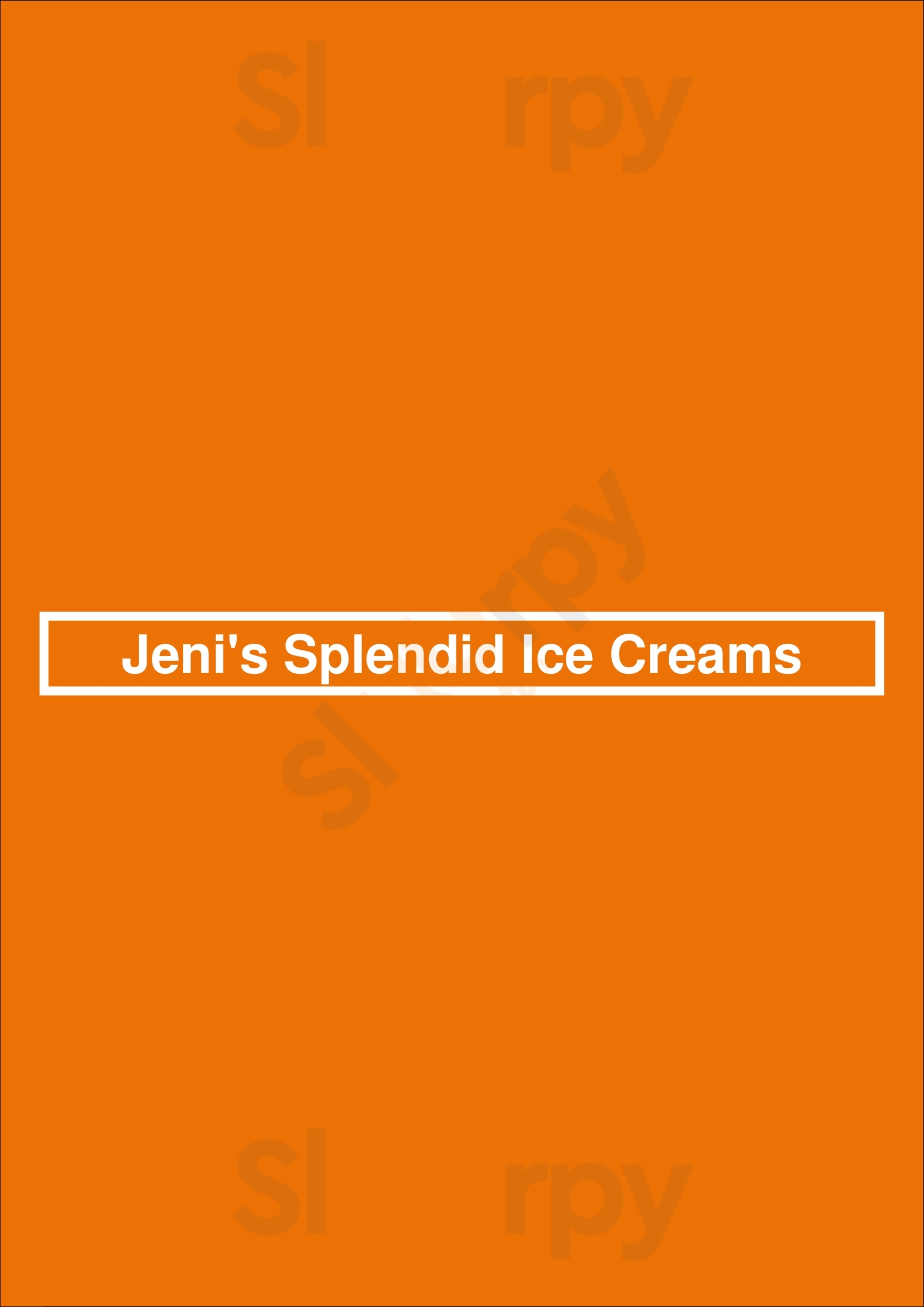 Jeni's Splendid Ice Creams Bexley Menu - 1