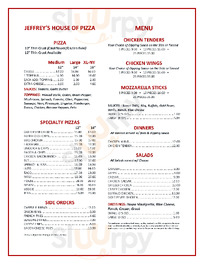 Jeffrey's House Of Pizza