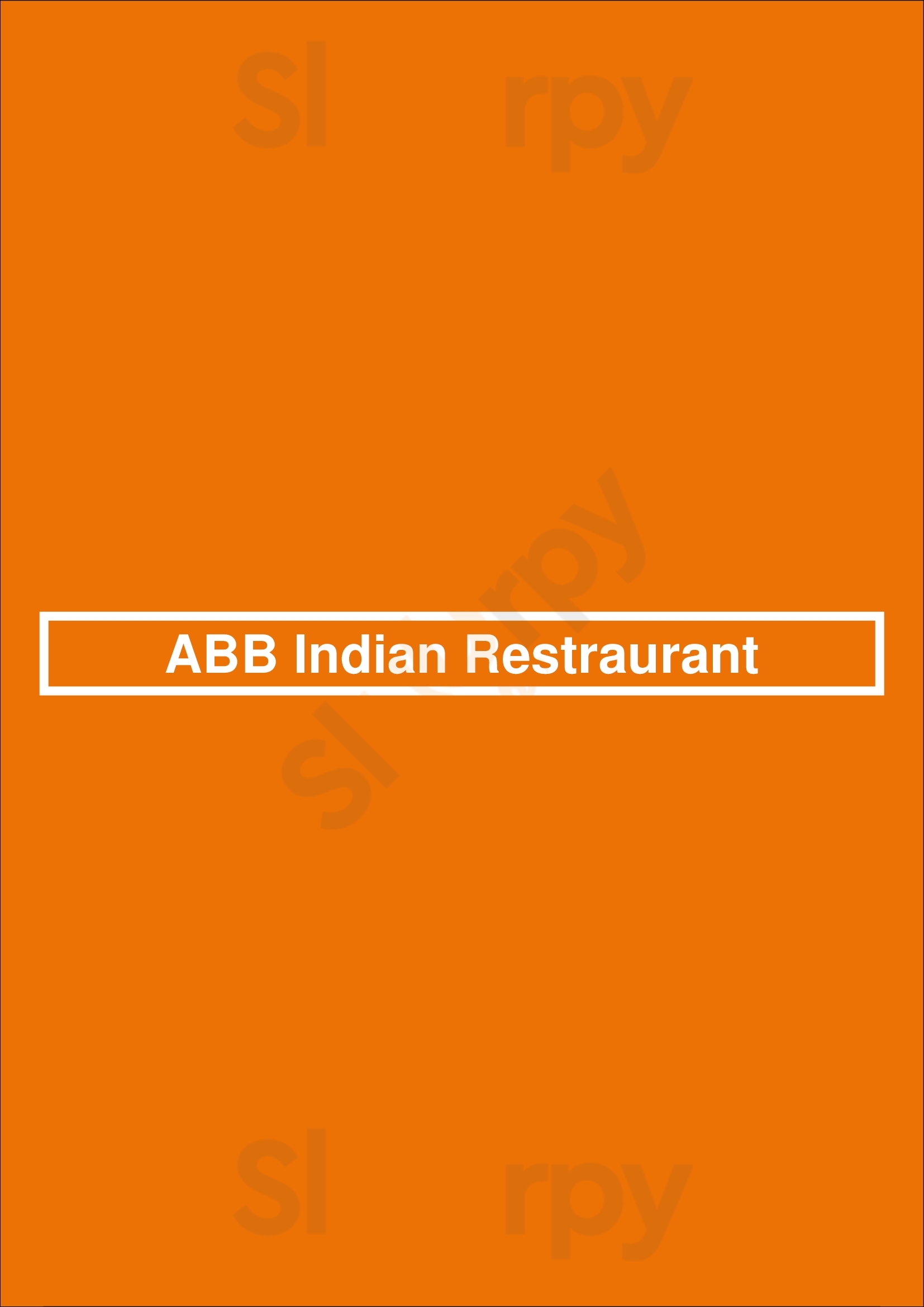 Abb Indian Restraurant Bexley Menu - 1