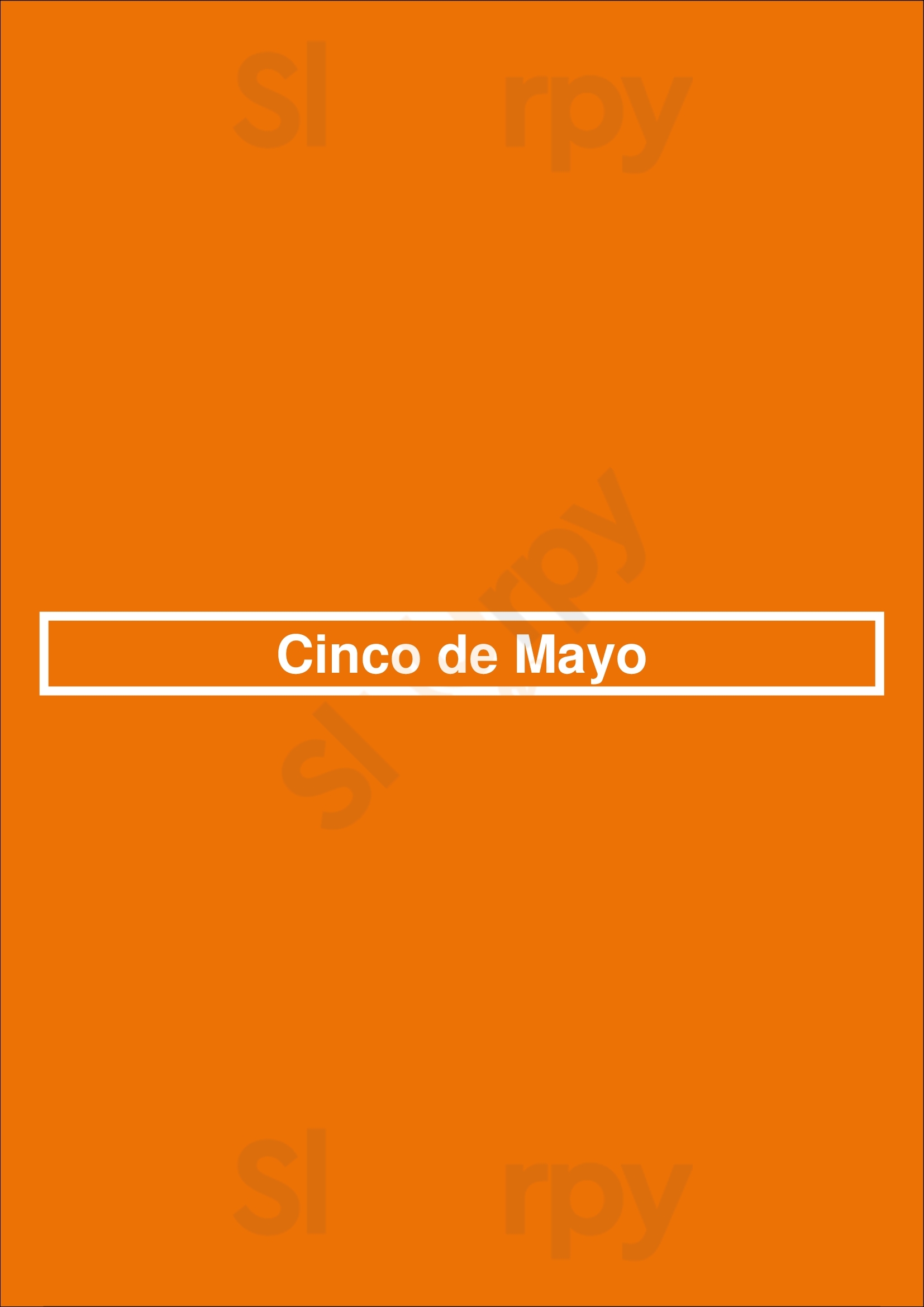 Cinco De Mayo Middletown Menu - 1